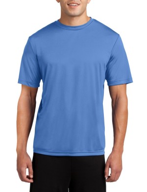Sport-Tek® Camiseta de manga corta, ligera y absorbente, resistente a la decoloración. ST350 azul carolina